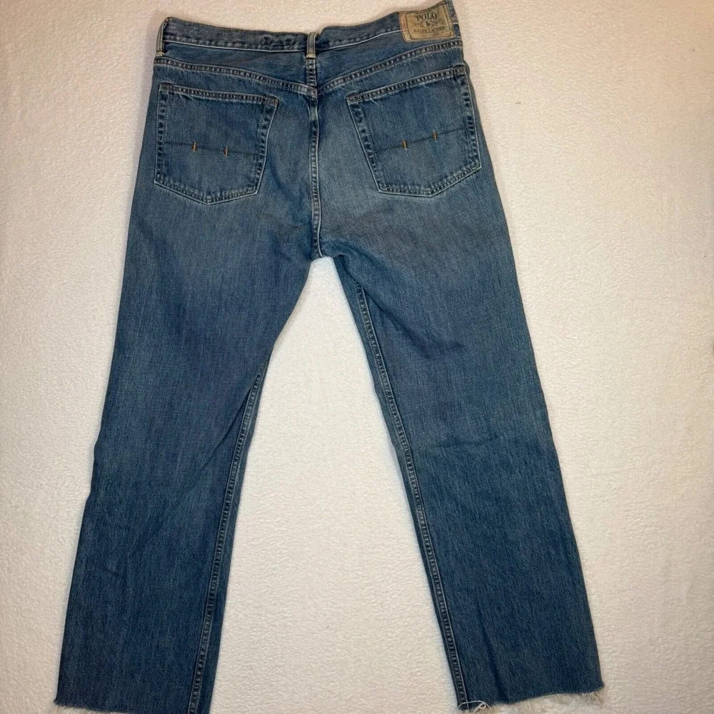 Vintage Polo Ralph Lauren Jeans 36x30 Classic Fit Y2K Distressed Denim USA